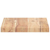 Flytende hyller 3 stk 40x20x2 cm ubehandlet heltre akasie
