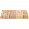Flytende hyller 3 stk 60x20x2 cm ubehandlet heltre akasie