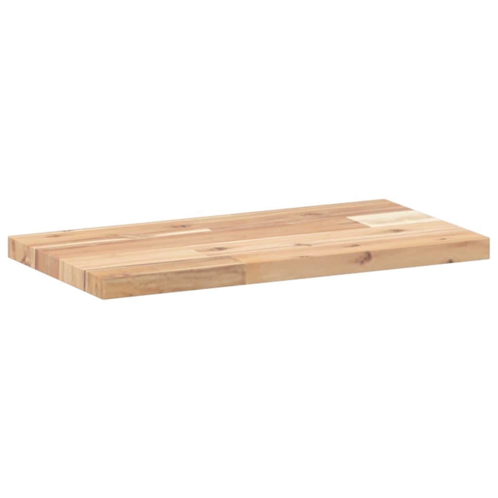 Flytende hyller 4 stk 60x20x2 cm ubehandlet heltre akasie