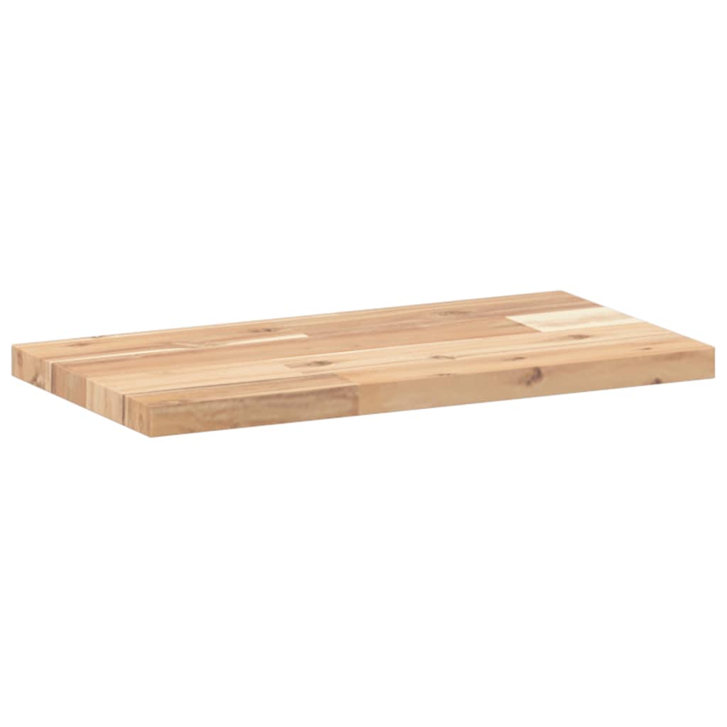 Flytende hyller 4 stk 60x20x2 cm ubehandlet heltre akasie
