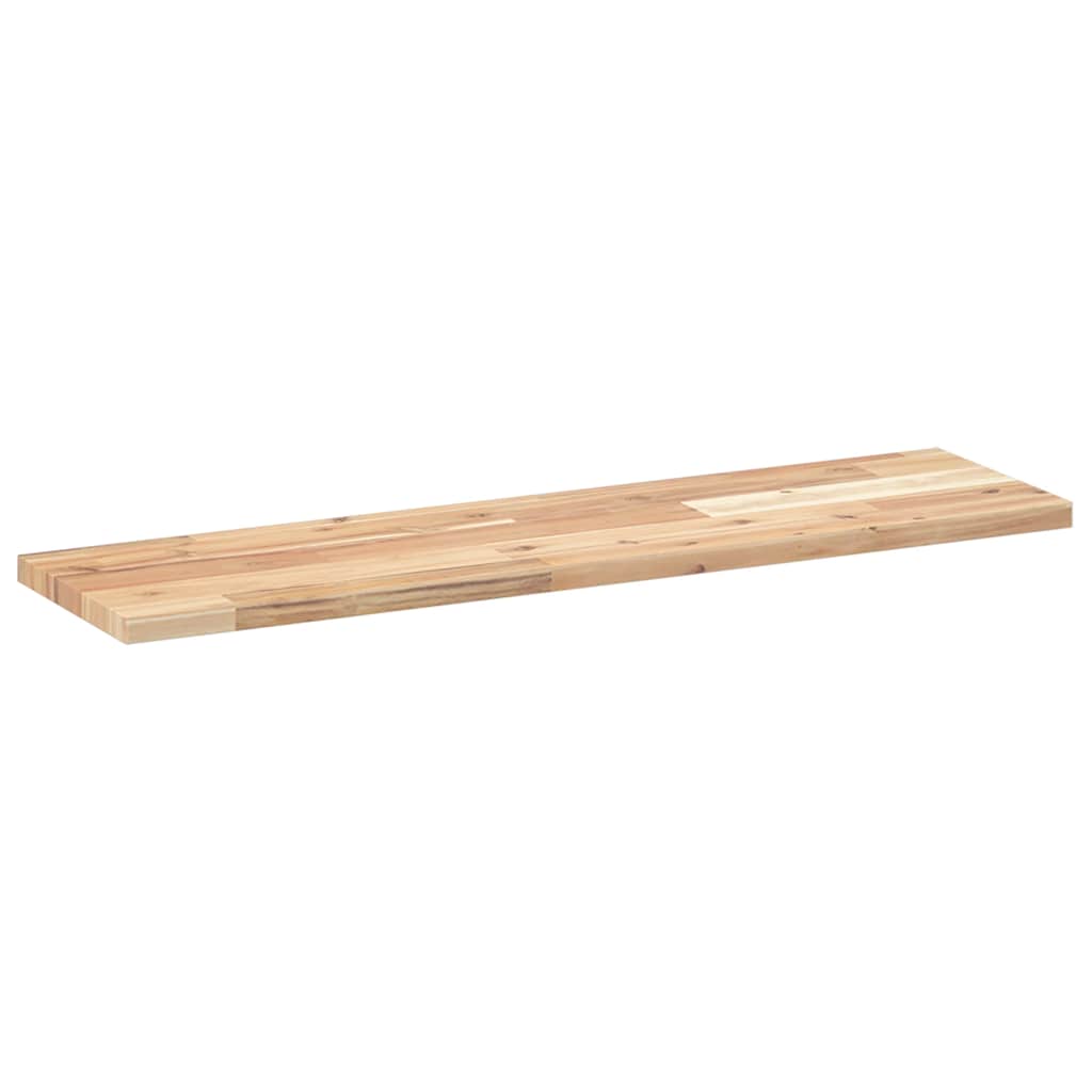 Flytende hyller 3 stk 80x20x2 cm ubehandlet heltre akasie