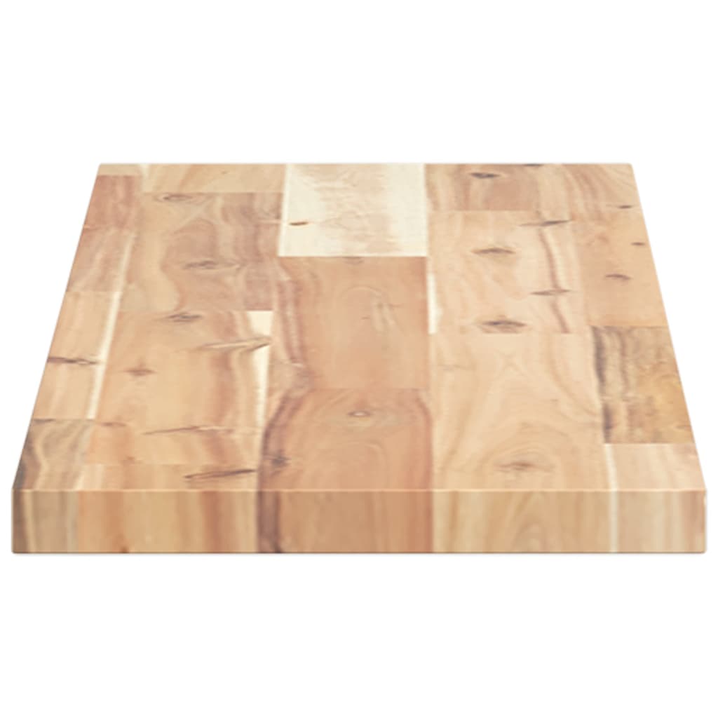 Flytende hyller 2 stk 100x20x2 cm ubehandlet heltre akasie