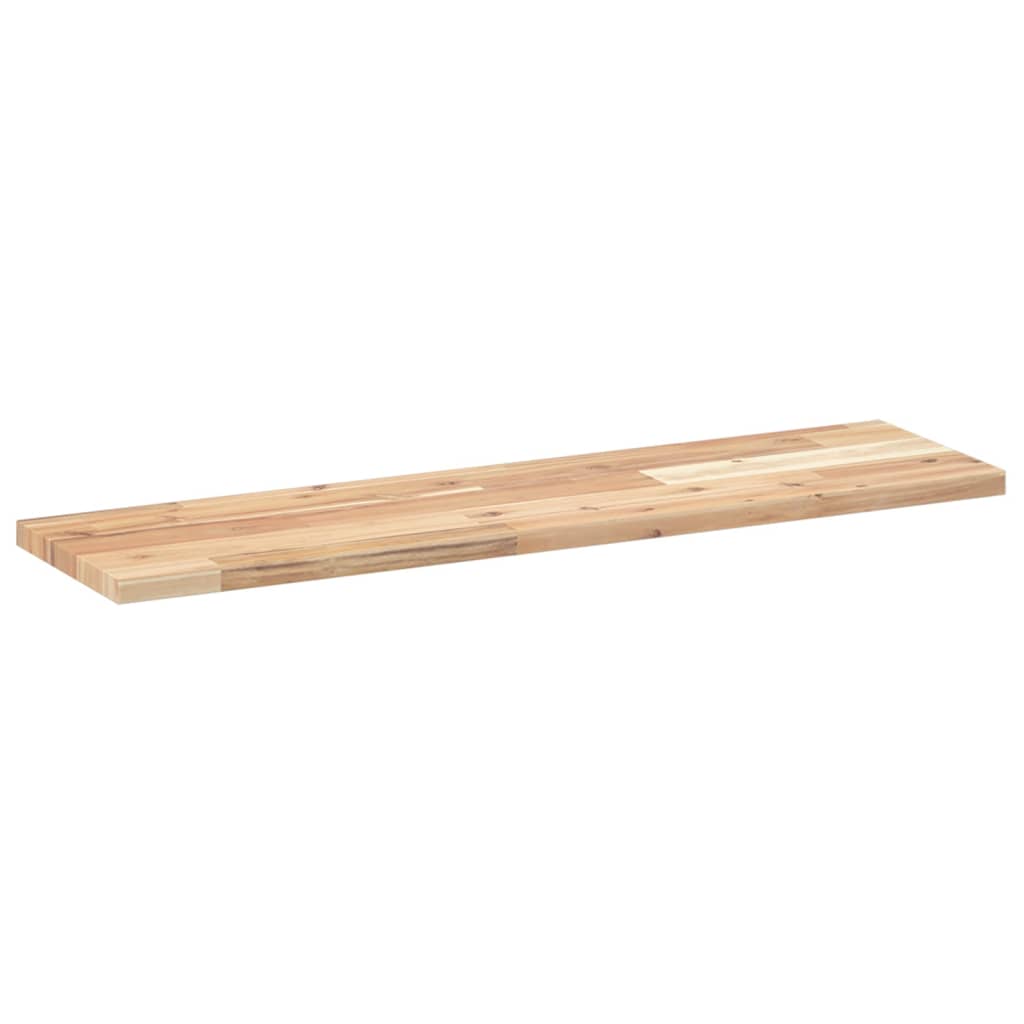 Flytende hyller 4 stk 100x20x2 cm ubehandlet heltre akasie