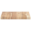 Flytende hyller 2 stk 40x30x2 cm ubehandlet heltre akasie