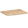 Flytende hyller 2 stk 40x30x2 cm ubehandlet heltre akasie