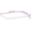 Flytende hyller 2 stk 40x30x2 cm ubehandlet heltre akasie