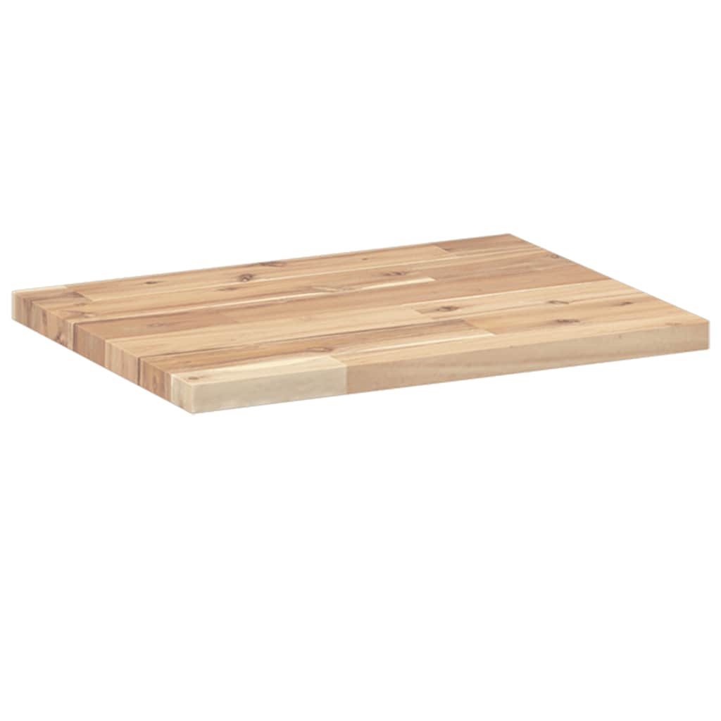 Flytende hyller 3 stk 40x30x2 cm ubehandlet heltre akasie