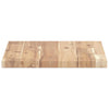 Flytende hyller 2 stk 60x30x2 cm ubehandlet heltre akasie