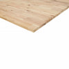 Flytende hyller 2 stk 100x30x2 cm ubehandlet heltre akasie