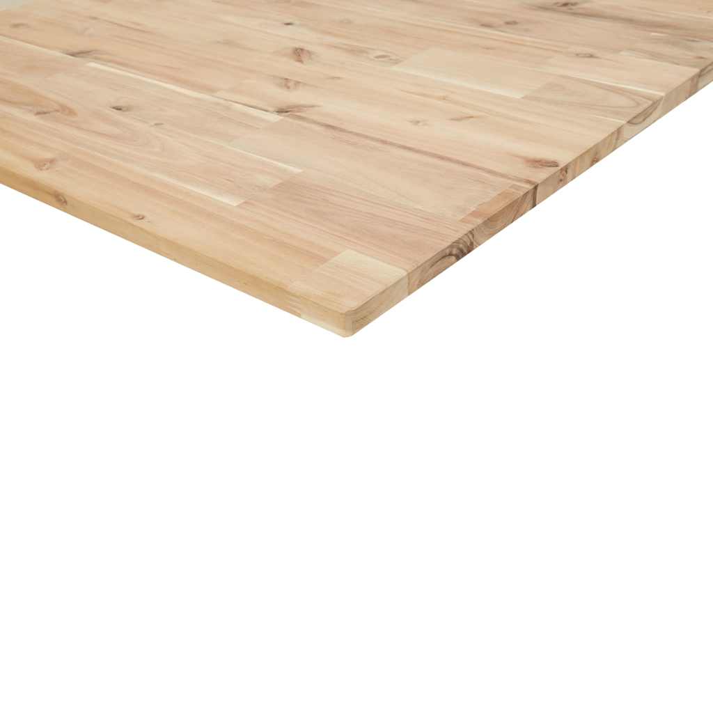 Flytende hyller 2 stk 80x40x2 cm ubehandlet heltre akasie