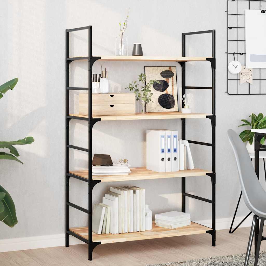 Flytende hyller 4 stk 80x40x2 cm ubehandlet heltre akasie