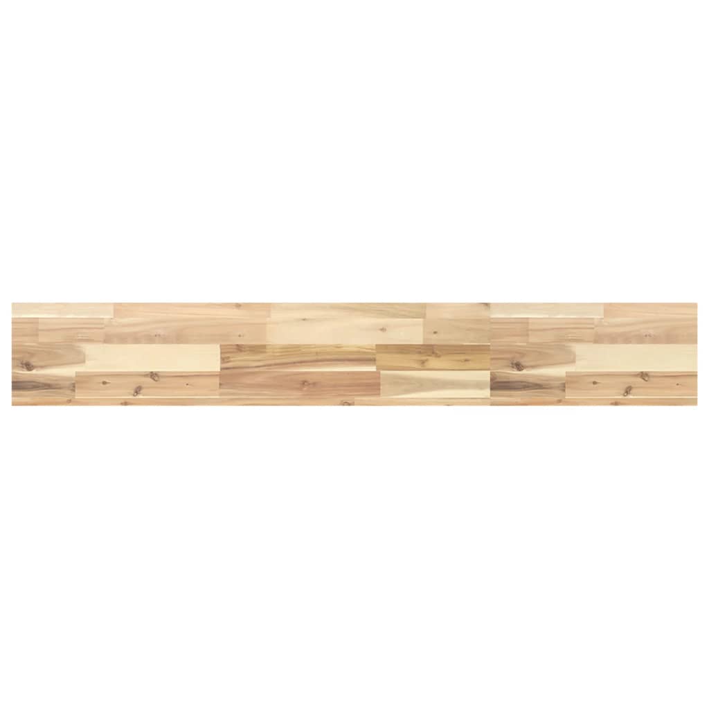 Flytende hyller 2 stk 140x20x4 cm ubehandlet heltre akasie