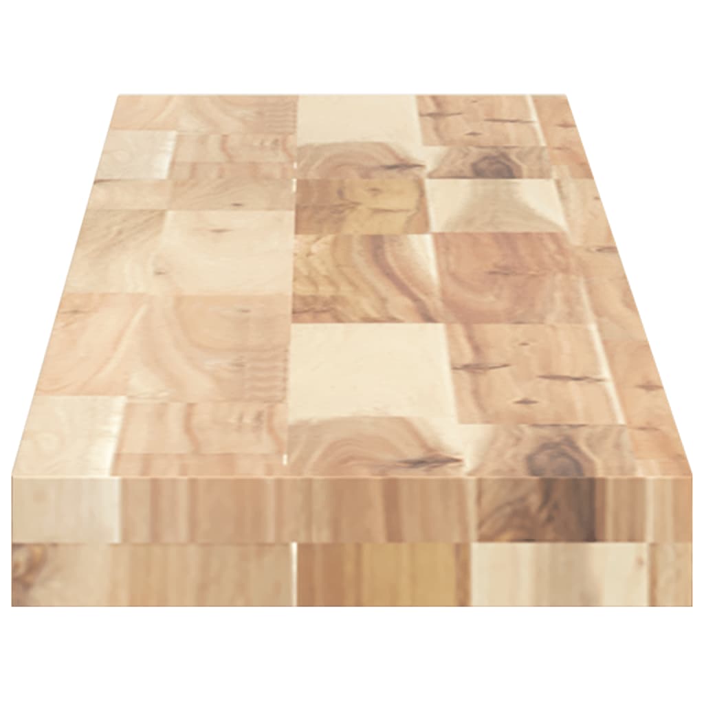 Flytende hyller 4 stk 160x20x4 cm ubehandlet heltre akasie