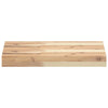 Flytende hyller 2 stk 40x30x4 cm ubehandlet heltre akasie