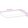 Flytende hyller 2 stk 40x30x4 cm ubehandlet heltre akasie