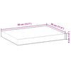 Flytende hyller 3 stk 40x30x4 cm ubehandlet heltre akasie