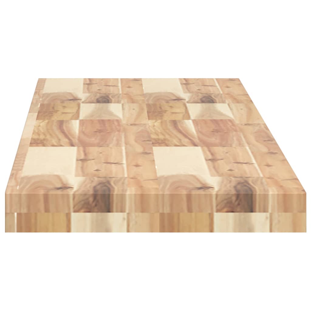 Flytende hyller 3 stk 140x30x4 cm ubehandlet heltre akasie