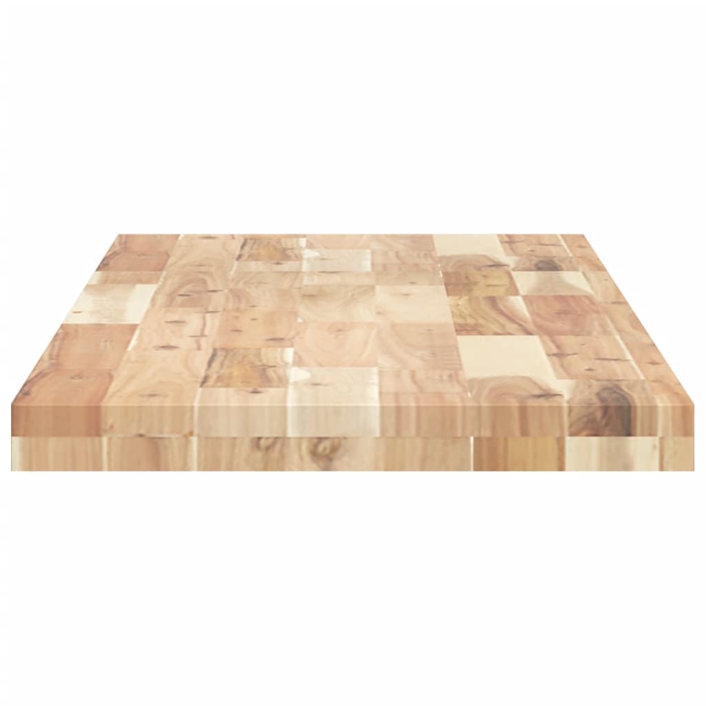 Flytende hyller 4 stk 140x40x4 cm ubehandlet heltre akasie