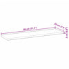 Flytende hylle 80x20x2 cm oljebehandlet heltre akasie