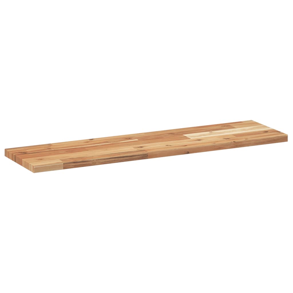 Flytende hyller 4 stk 80x20x2 cm oljebehandlet heltre akasie