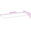 Flytende hylle 100x30x2 cm oljebehandlet heltre akasie