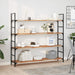 Flytende hyller 4 stk 140x30x2 cm oljebehandlet heltre akasie