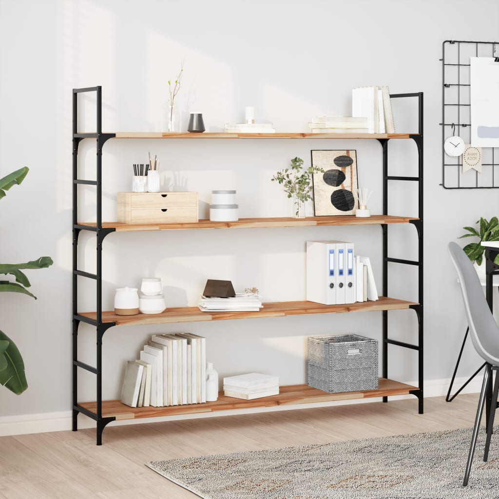 Flytende hyller 3 stk 160x30x2 cm oljebehandlet heltre akasie