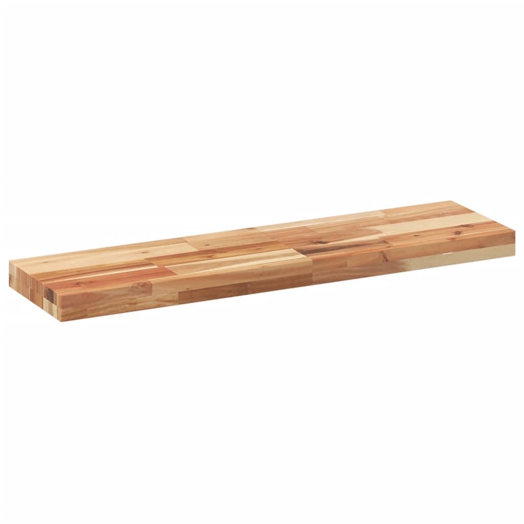 Flytende hyller 4 stk 100x20x4 cm oljebehandlet heltre akasie