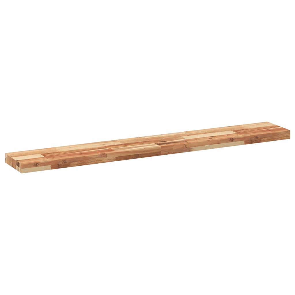 Flytende hyller 3 stk 140x20x4 cm oljebehandlet heltre akasie