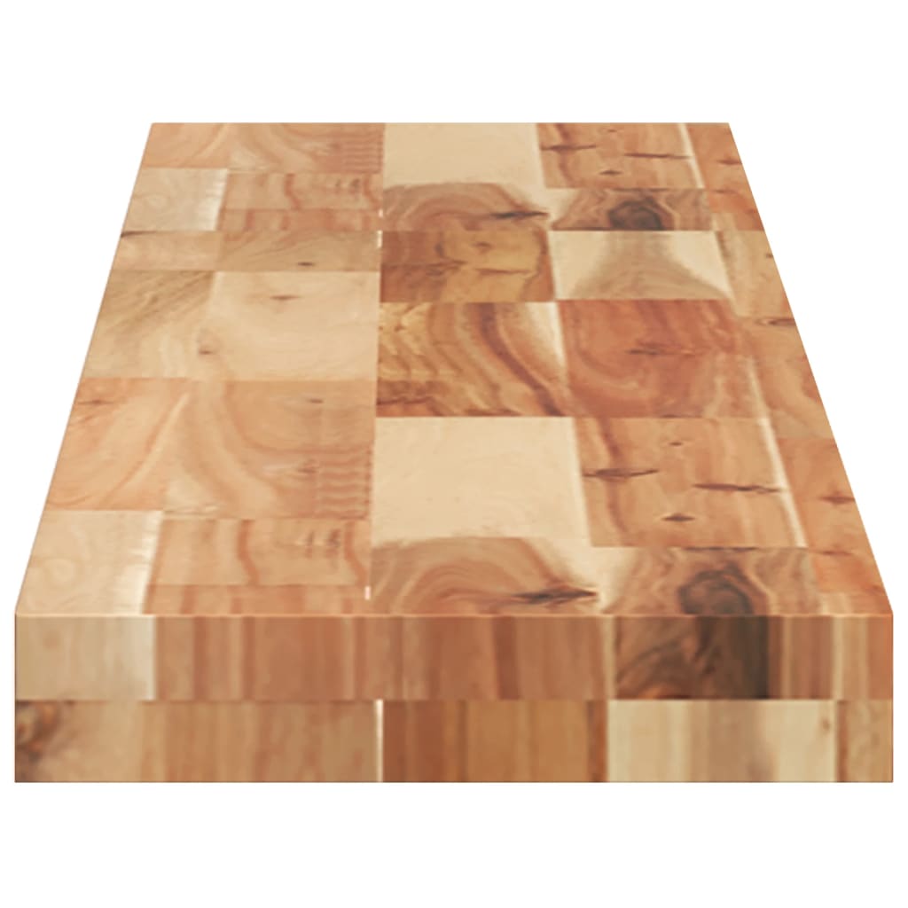 Flytende hyller 3 stk 140x20x4 cm oljebehandlet heltre akasie