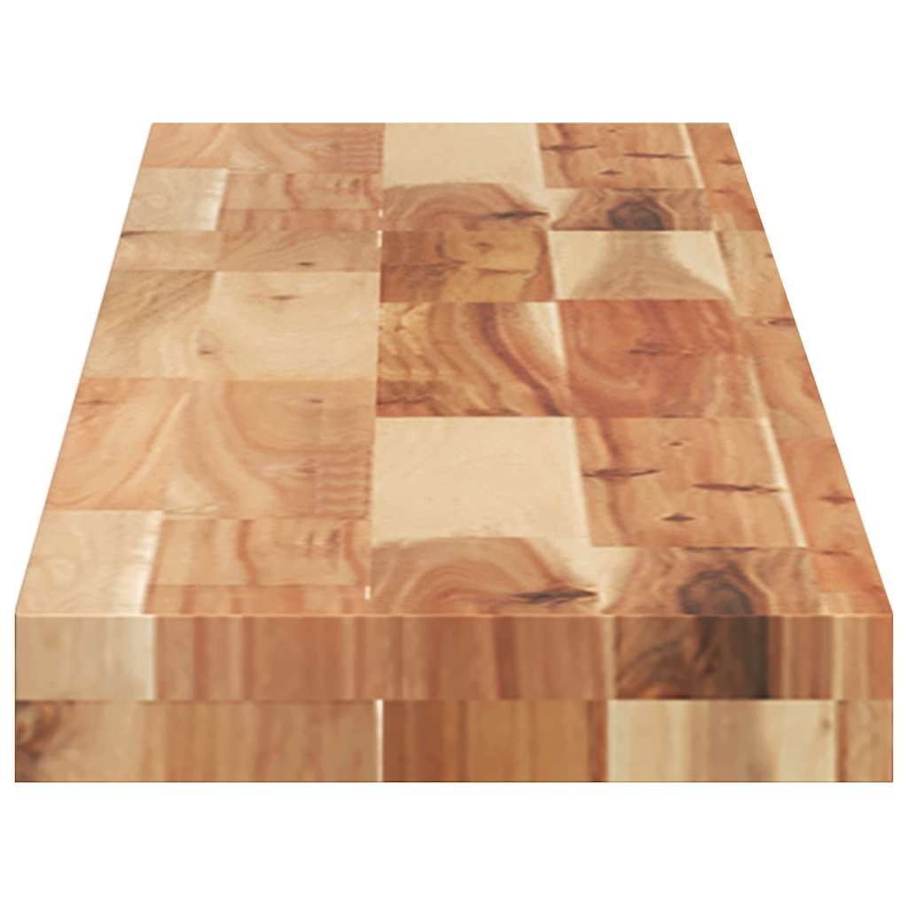 Flytende hyller 4 stk 160x20x4 cm oljebehandlet heltre akasie