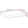 Flytende hyller 2 stk 40x30x4 cm oljebehandlet heltre akasie