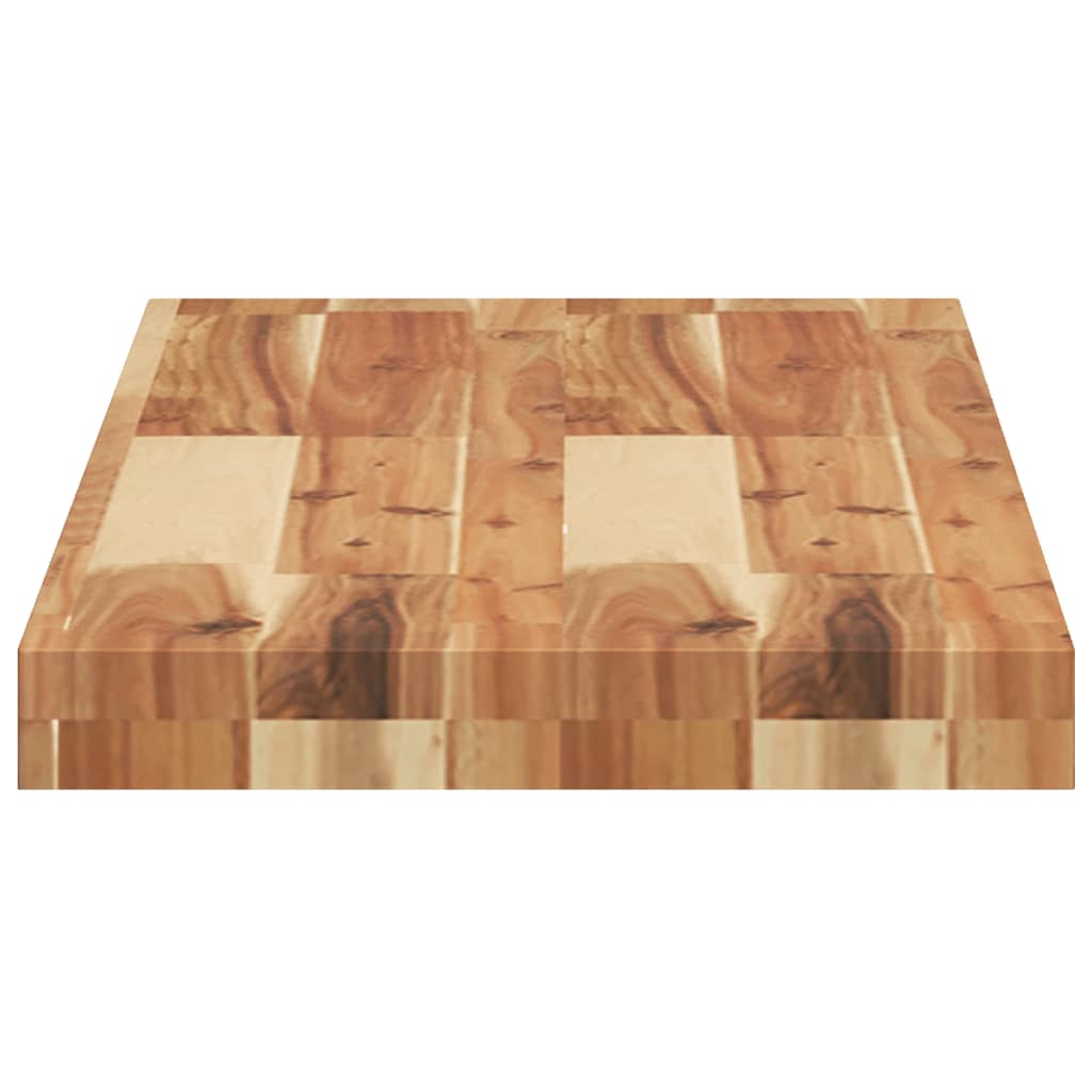 Flytende hyller 2 stk 80x30x4 cm oljebehandlet heltre akasie