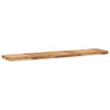 Flytende hyller 2 stk 120x30x4 cm oljebehandlet heltre akasie