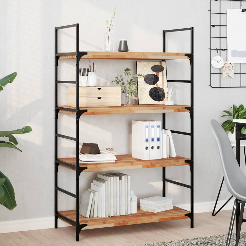 Flytende hyller 2 stk 80x40x4 cm oljebehandlet heltre akasie
