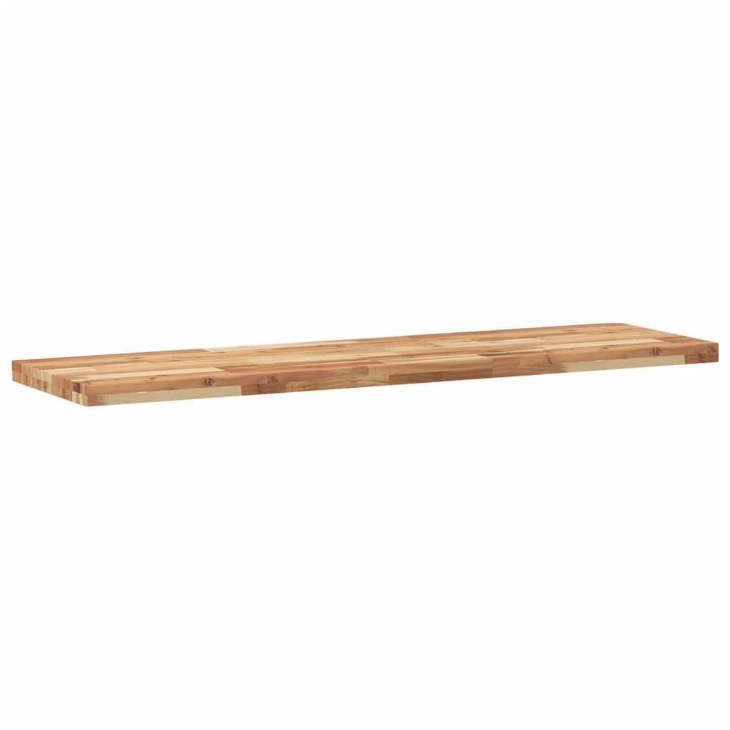 Flytende hyller 2 stk 160x40x4 cm oljebehandlet heltre akasie