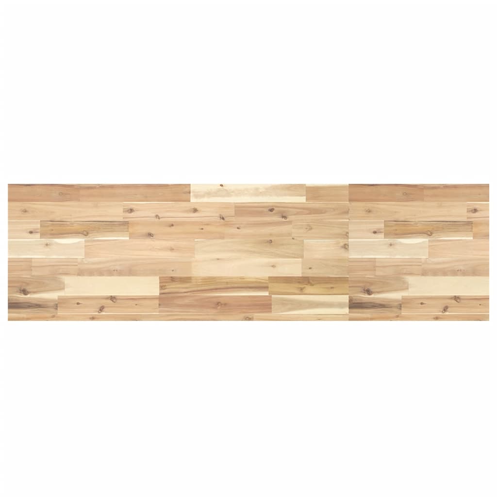 Plate til baderomsskap ubehandlet 140x40x4 cm heltre akasie