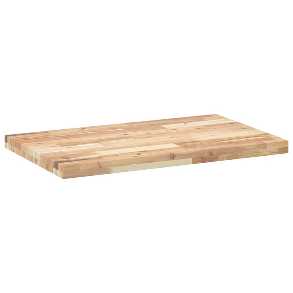 Plate til baderomsskap ubehandlet 80x50x4 cm heltre akasie