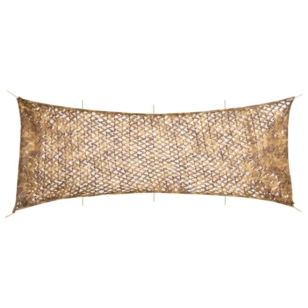Kamuflasjenett med oppbevaringspose 833x297 cm sand