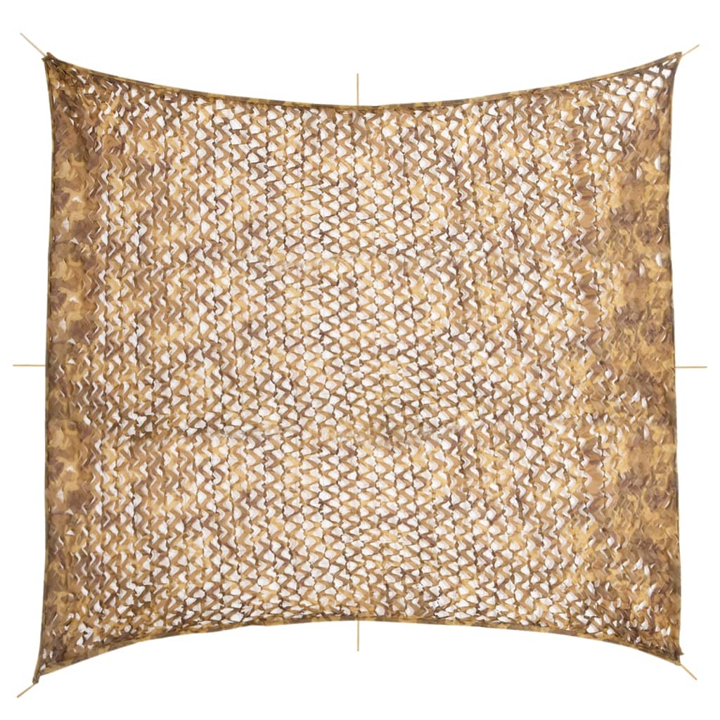 Kamuflasjenett med oppbevaringspose 416x402 cm sand