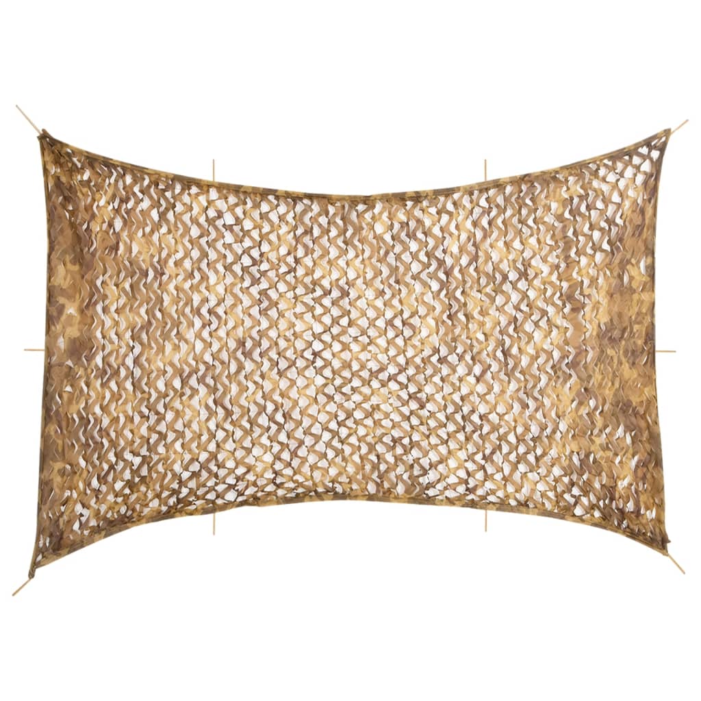Kamuflasjenett med oppbevaringspose 724x515 cm sand