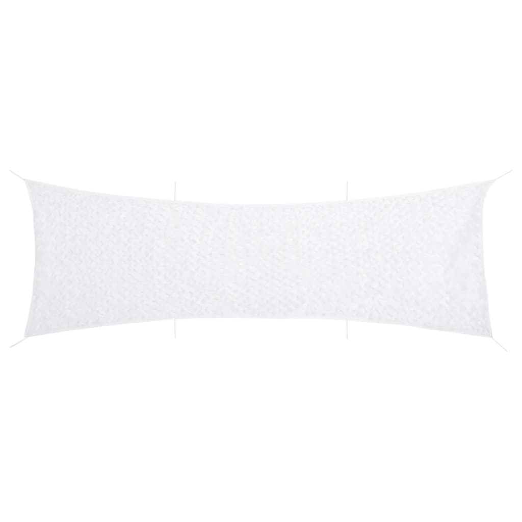 Kamuflasjenett med oppbevaringspose 613x138 cm hvit vidaXL