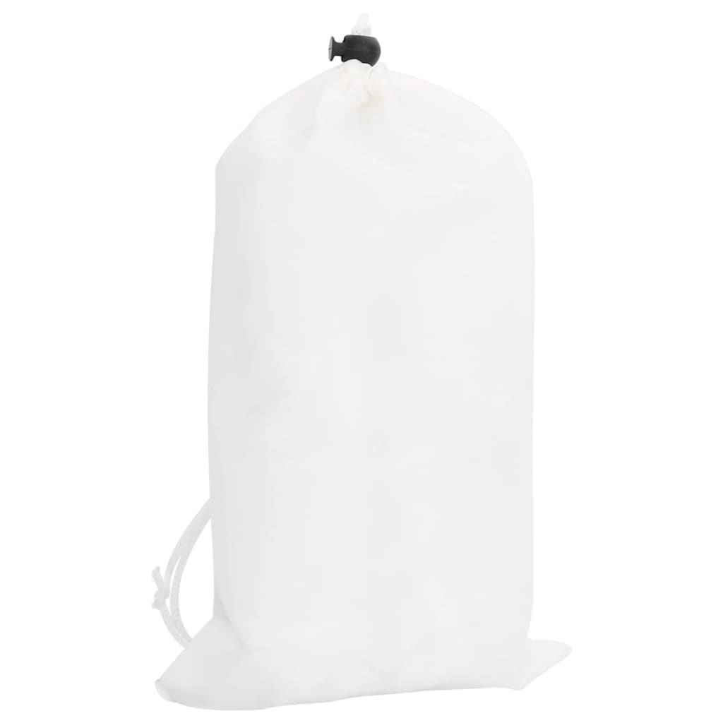 Kamuflasjenett med oppbevaringspose 1038x137 cm hvit vidaXL