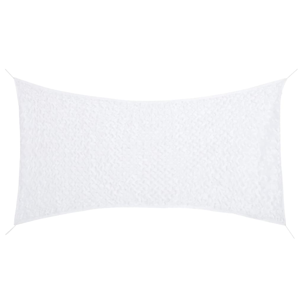 Kamuflasjenett med oppbevaringspose 292x213 cm hvit vidaXL
