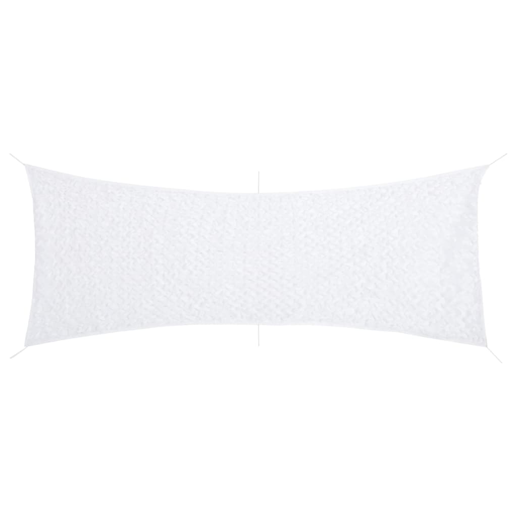 Kamuflasjenett med oppbevaringspose 525x205 cm hvit vidaXL