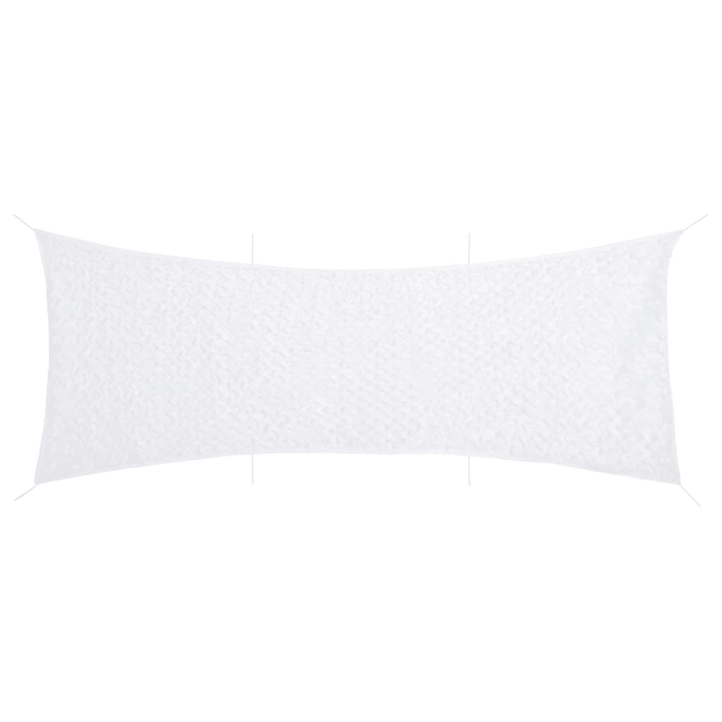 Kamuflasjenett med oppbevaringspose 623x203 cm hvit vidaXL