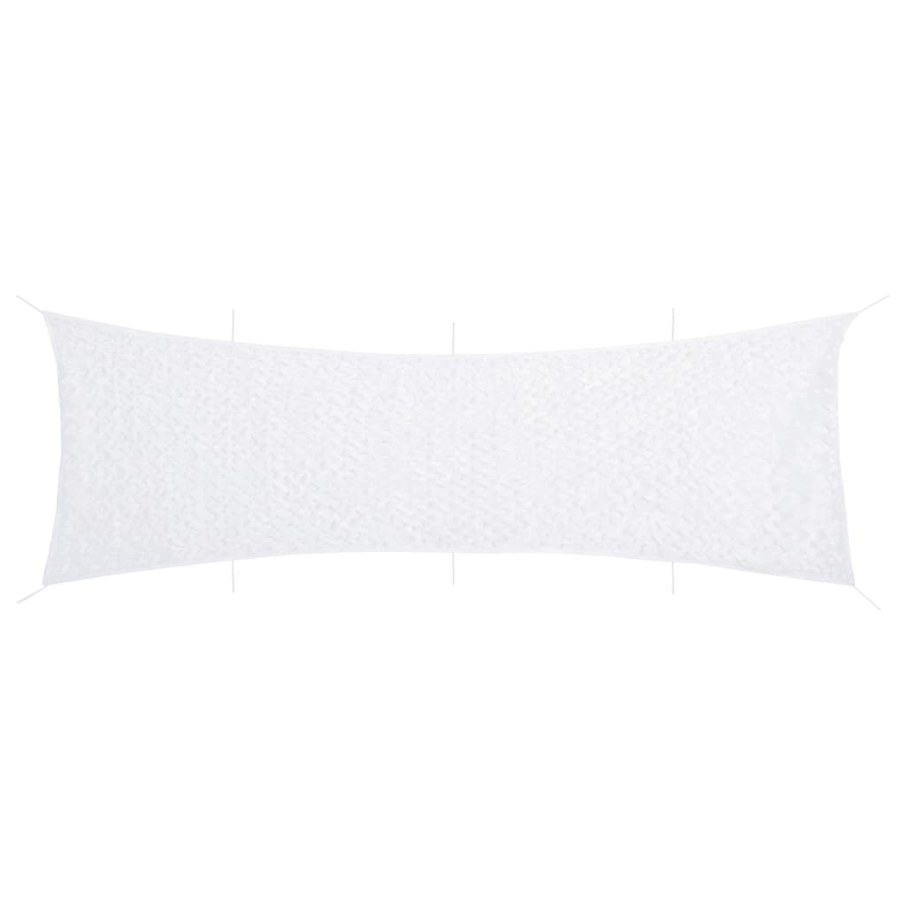 Kamuflasjenett med oppbevaringspose 809x207 cm hvit vidaXL