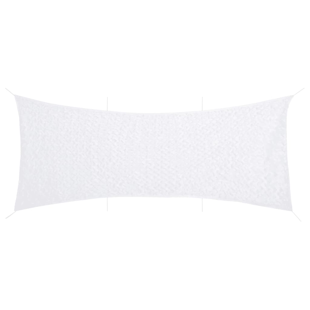 Kamuflasjenett med oppbevaringspose 627x290 cm hvit vidaXL