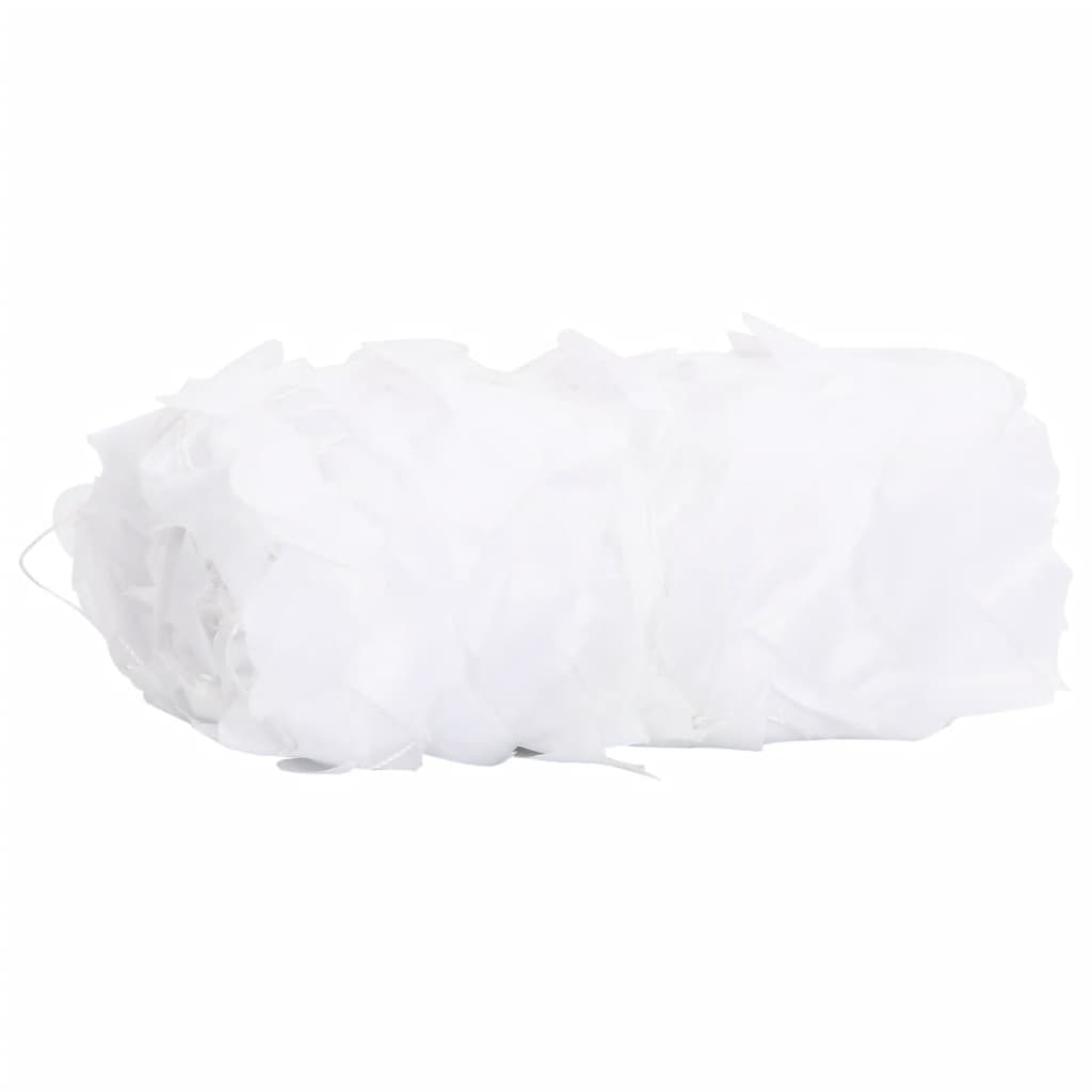 Kamuflasjenett med oppbevaringspose 833x297 cm hvit vidaXL