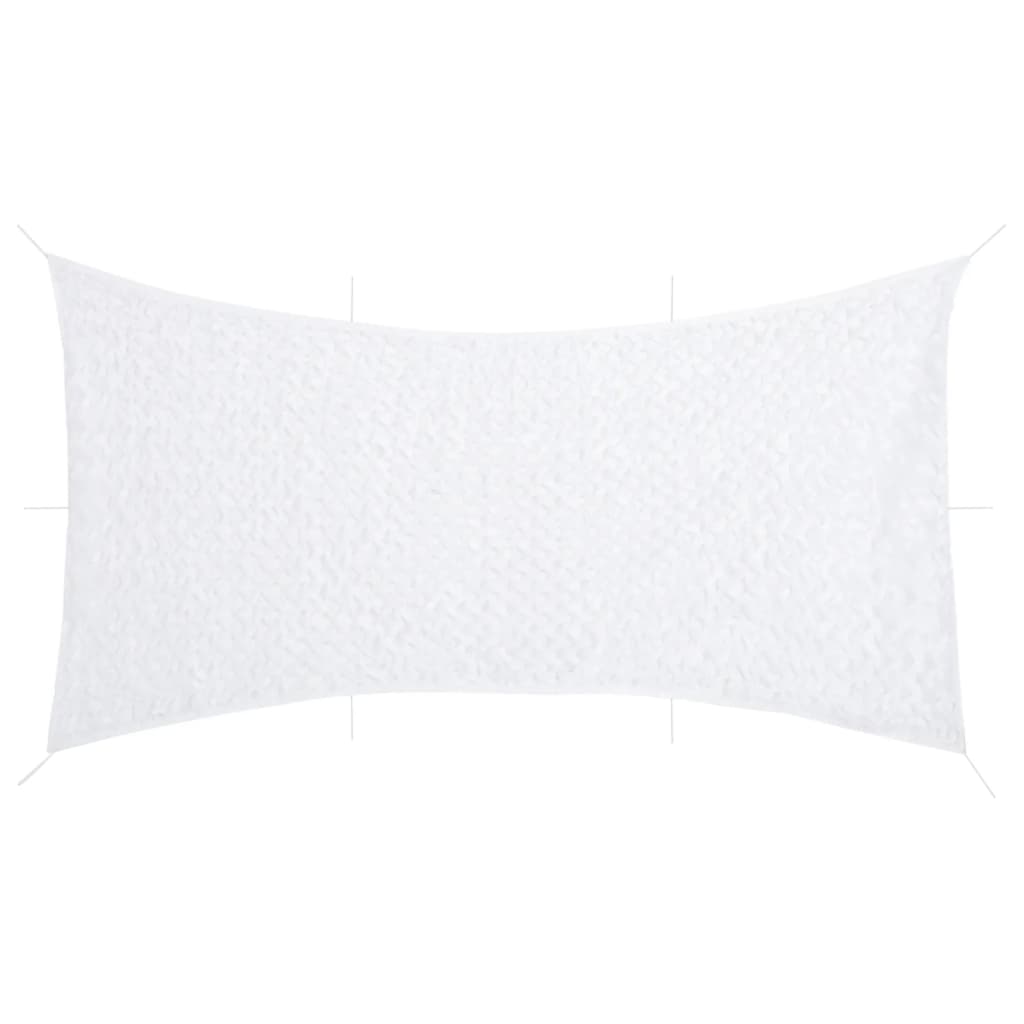 Kamuflasjenett med oppbevaringspose 600x414 cm hvit vidaXL